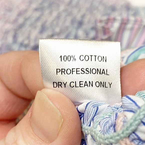 Petersyn NWT Kinsey Top XS smocked off the shoulder pastel spring cropped ruffle - Picture 10 of 11